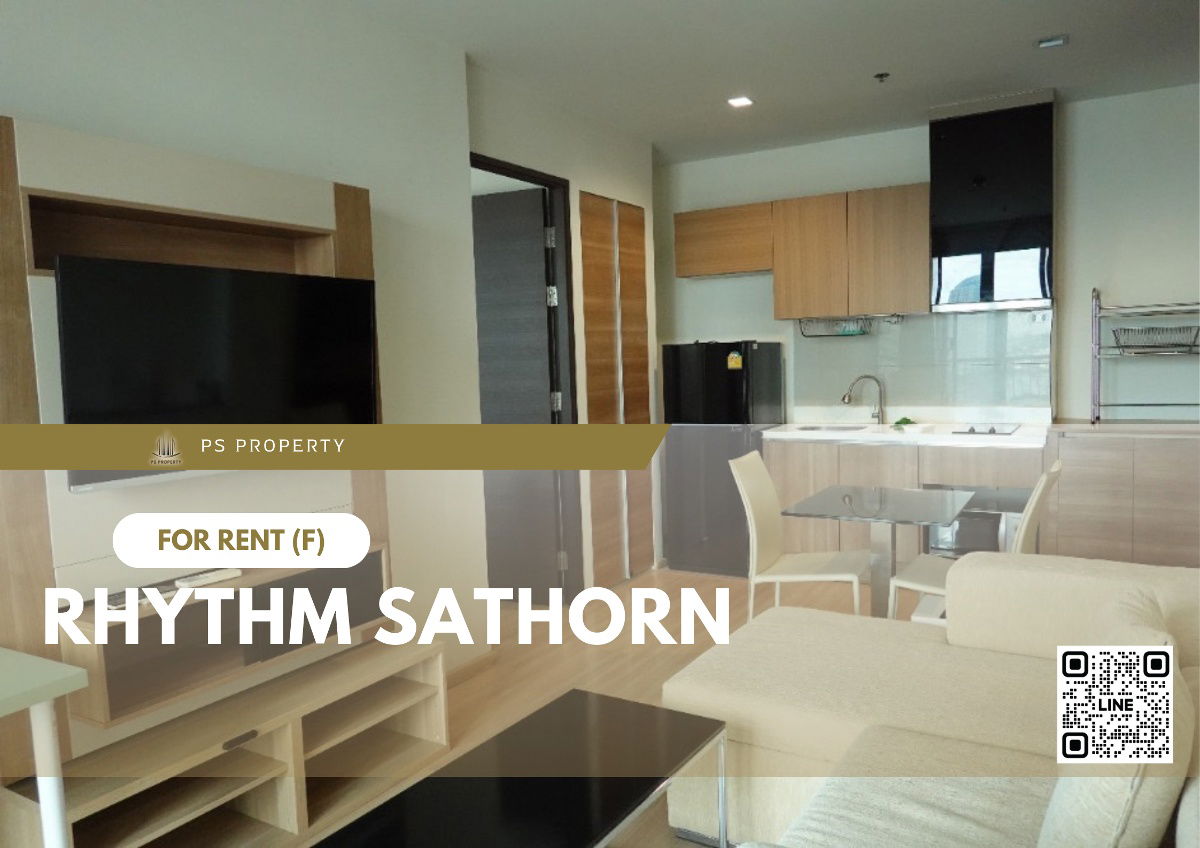For rent ✨ Rhythm Sathorn ✨ complete furniture and electrical appliances, near BTS Saphan Taksin.