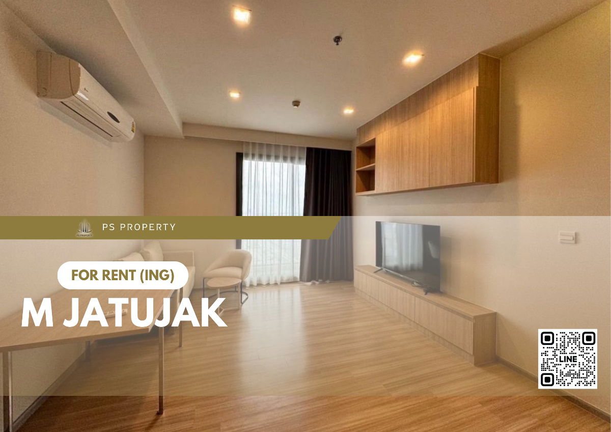 For rent ✨ M Jatujak ✨ 🐈 pet friendly 🐕 complete furniture and electrical appliances, near BTS Mo Chit.