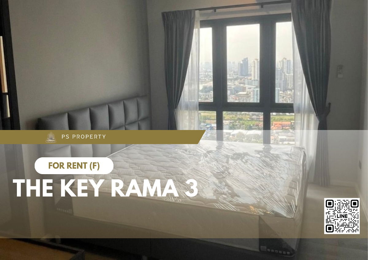 For rent 📍 The Key Rama 3, complete furniture and electrical appliances, near BRT Charoen Rat Station.