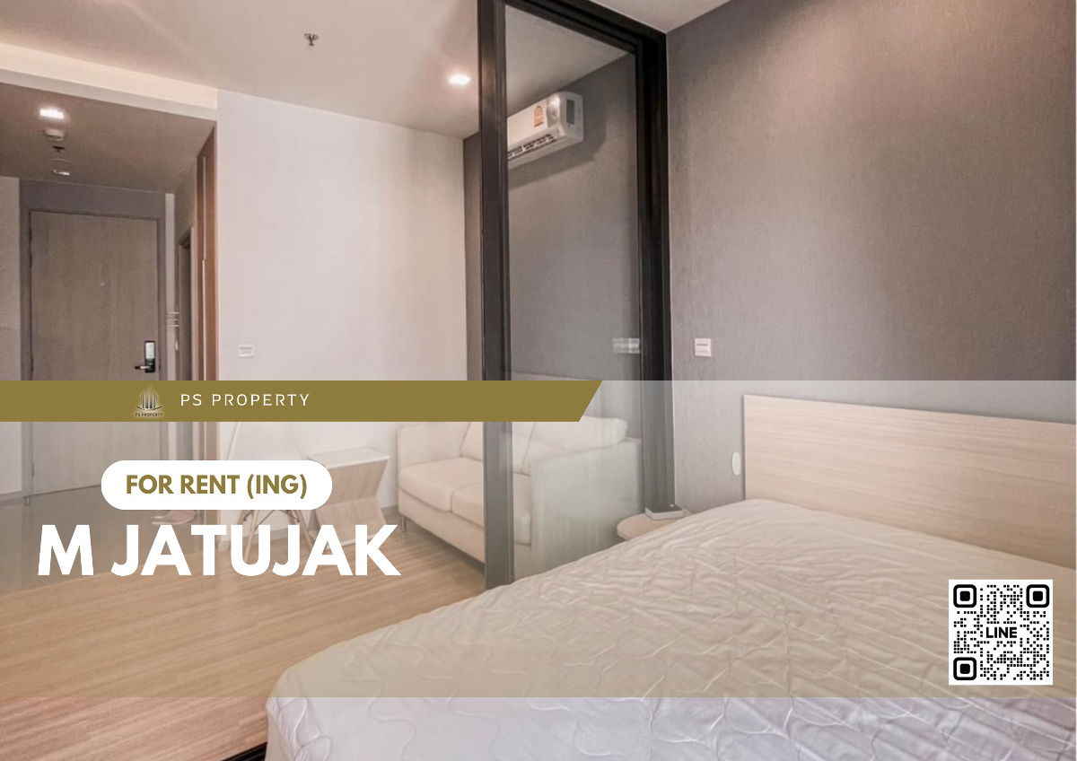 For rent 🔺M Jatujak 🔺 pet friendly, complete furniture and electrical appliances, near BTS Chatuchak.