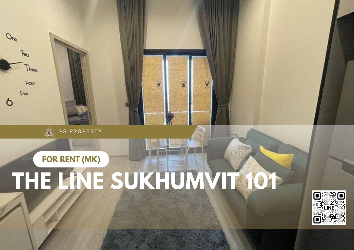ငှားရန် ✨ THE LINE Sukhumvit 101 ✨ BTS Punnawithi အနီးတွင် ပရိဘောဂနှင့် လျှပ်စစ်ပစ္စည်းများ အပြည့်အစုံ ငှားရန်ရှိသည်။