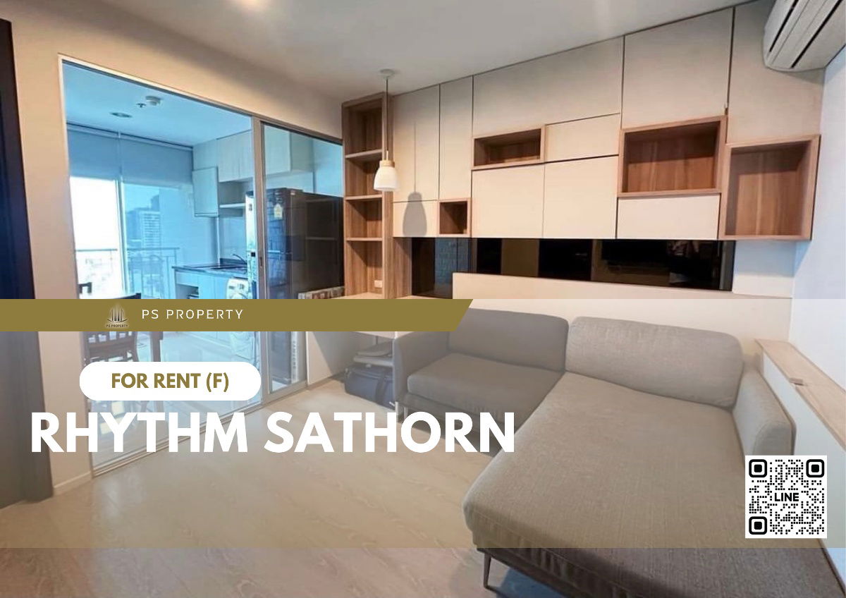 For rent ✨ Rhythm Sathorn ✨ complete furniture and electrical appliances, near BTS Saphan Taksin.