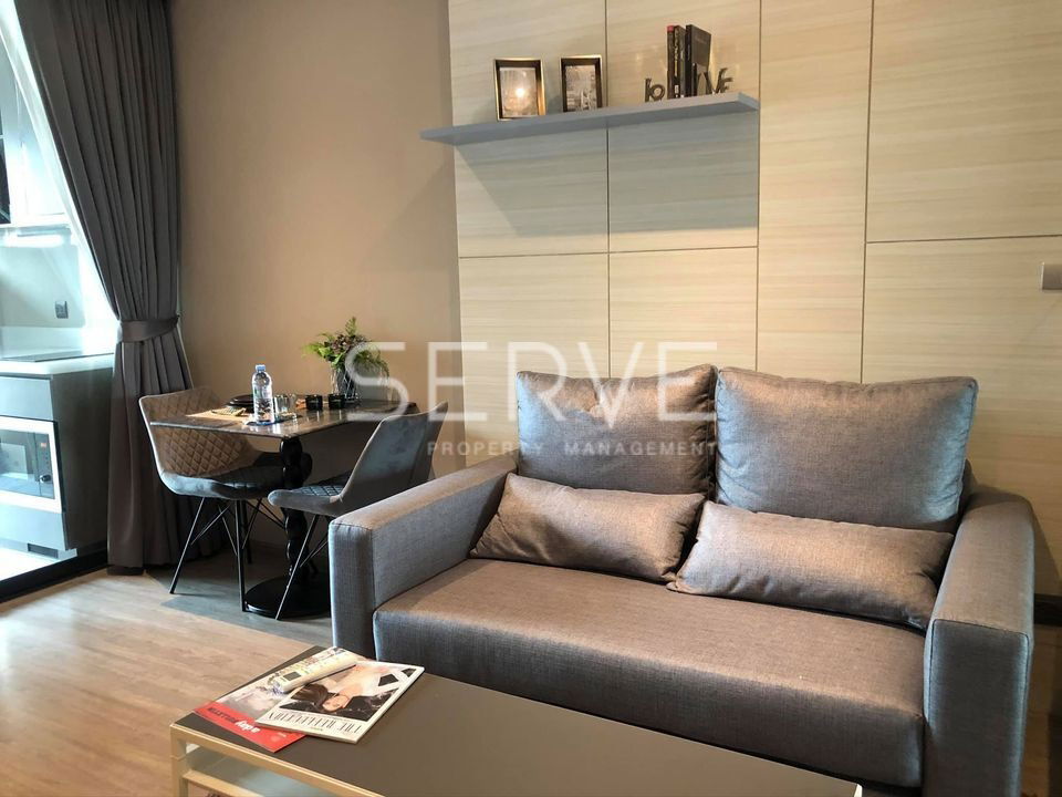 1 Bed with Partition 35 sq.m. High Fl. 20+ Good Location Close to BTS Ekkamai 350 m. at Rhythm Ekkamai Condo / For Rent