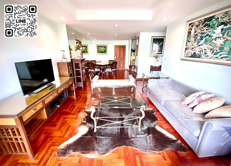 📲Line ID @556ryccg 🏢Rent condo 118sqm 2 Bedroom Supreme Ville Condominium, Yenakart road Fully furnished near 7-11 mini mart