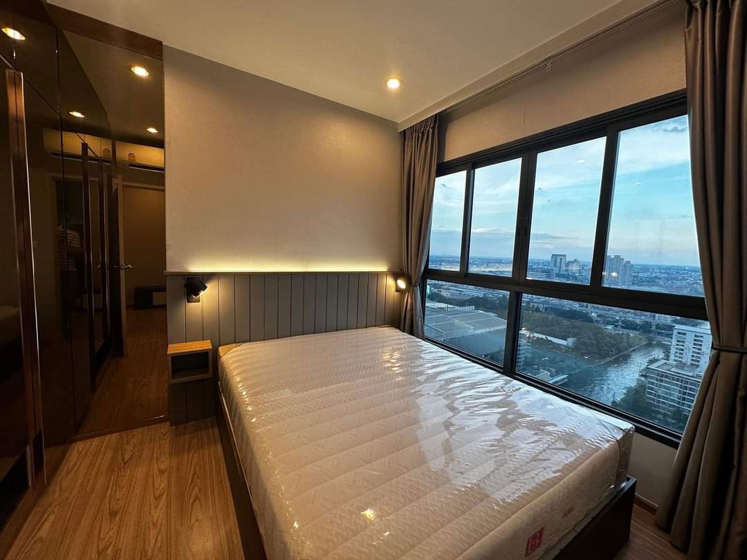 P416 Condo for rent The Tree Hua Mak Interchange, good location near the BTS, beautiful room, fully furnished, has a washing machine, special price