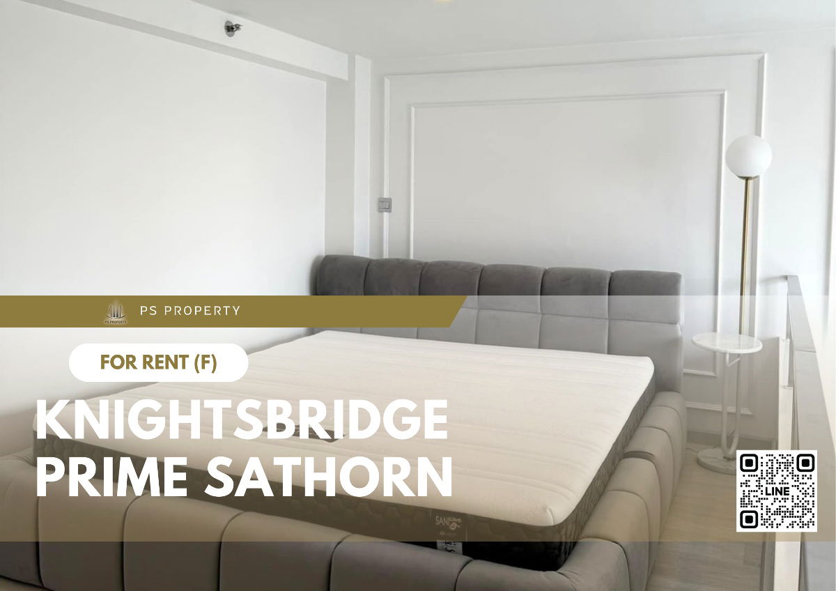 For rent ✨ Knightsbridge Prime Sathorn ✨ DUPLEX room, complete furniture and electrical appliances.