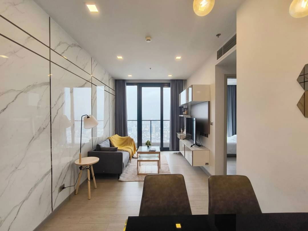 P476 Condo for rent One9Five Asoke-Rama9, near MRT Rama 9, 2 bedrooms, fully furnished, ready to move in