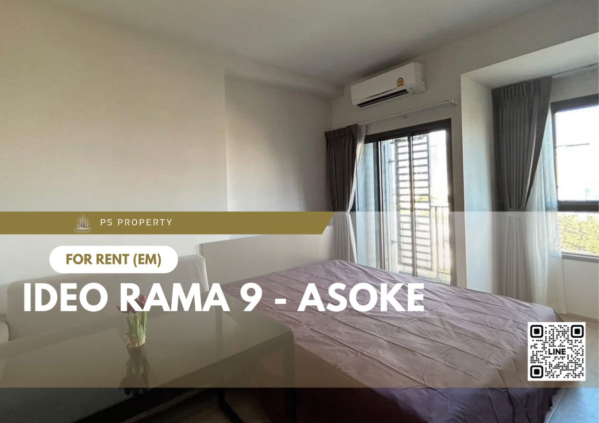 For rent 📍 IDEO Rama 9 - Asoke 📍 near MRT Rama 9, complete furniture and electrical appliances.