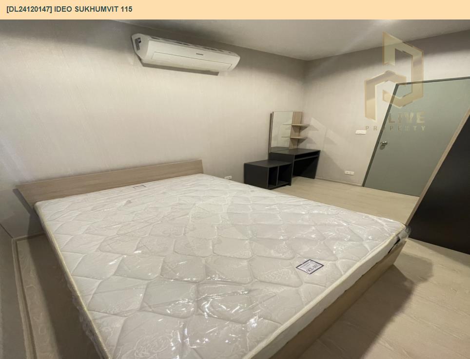 DL24120147 Condo for rent, IDEO Sukhumvit 115  near BTS Pu Chao, ready to move in, call urgently 0800343450 LineID @655ebbvc