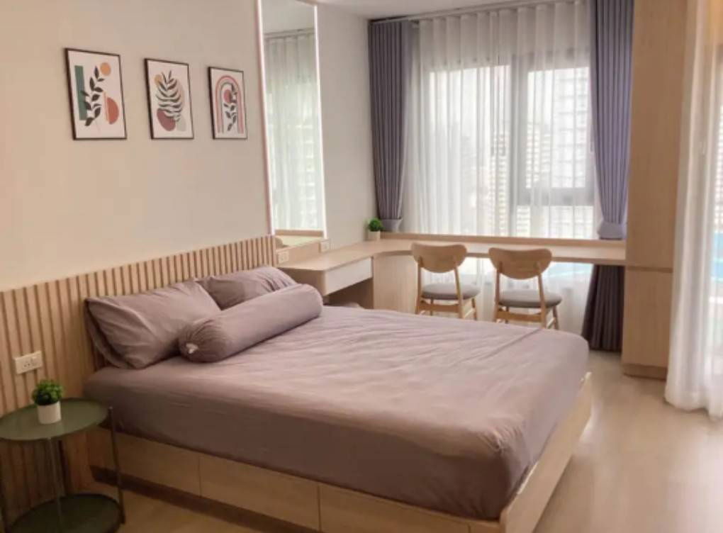 P533 Condo for rent Life Phahon-Ladprao, good location, next to BTS, near Central, very beautiful room, fully furnished, very special price