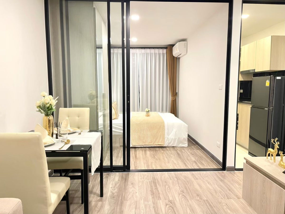 P532 Condo for rent The Collect Ratchada32, near Major Ratchayothin, beautifully decorated room, has washing machine, special price, ready to move in