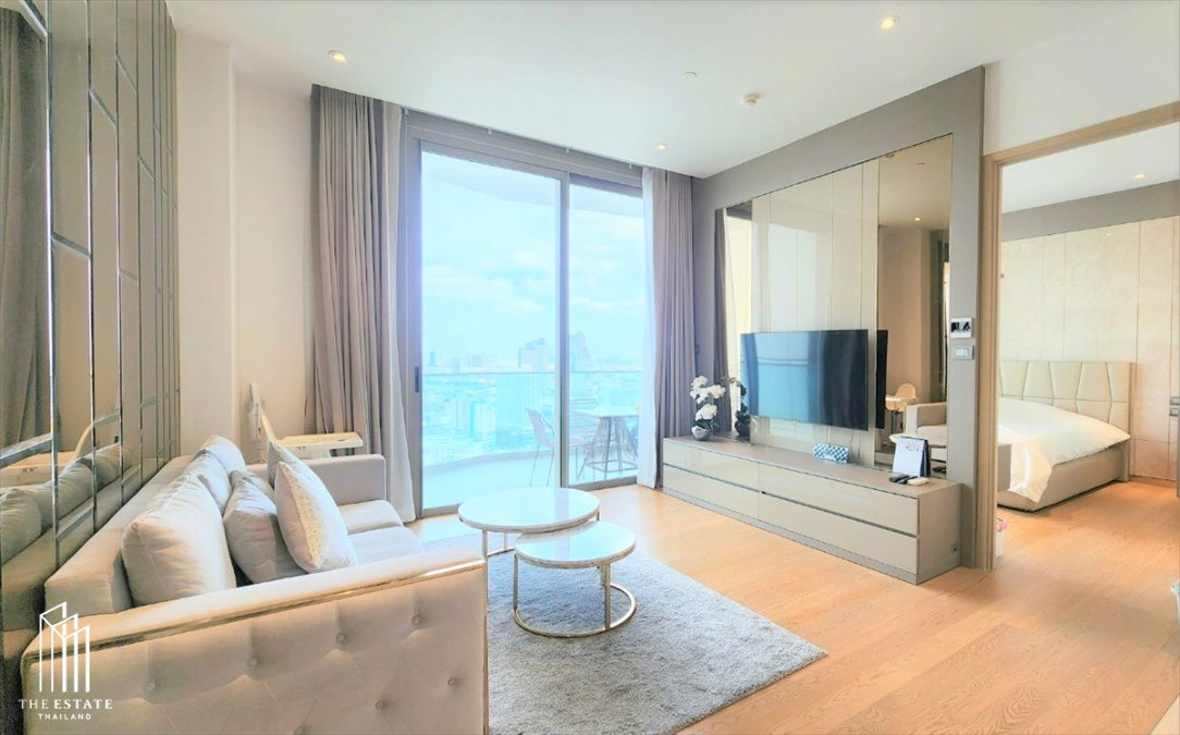 Condo for RENT *Magnolias Waterfront Residences, high floor 20+, great view of the city, beautifully decorated @65,000 Baht