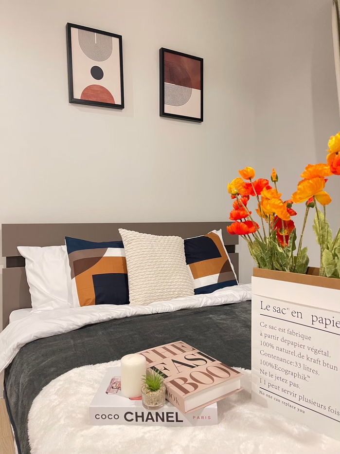 P555 Condo for rent Metro Sky Sathorn-Wutthakat, decorated room, fully furnished, washing machine included, special price, ready to move in