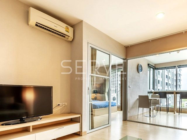 1 Bed Large Room High Floor City View Fully Furnished  Perfect Location MRT Ratchadaphisek 0 m.  @ Rhythm Ratchada