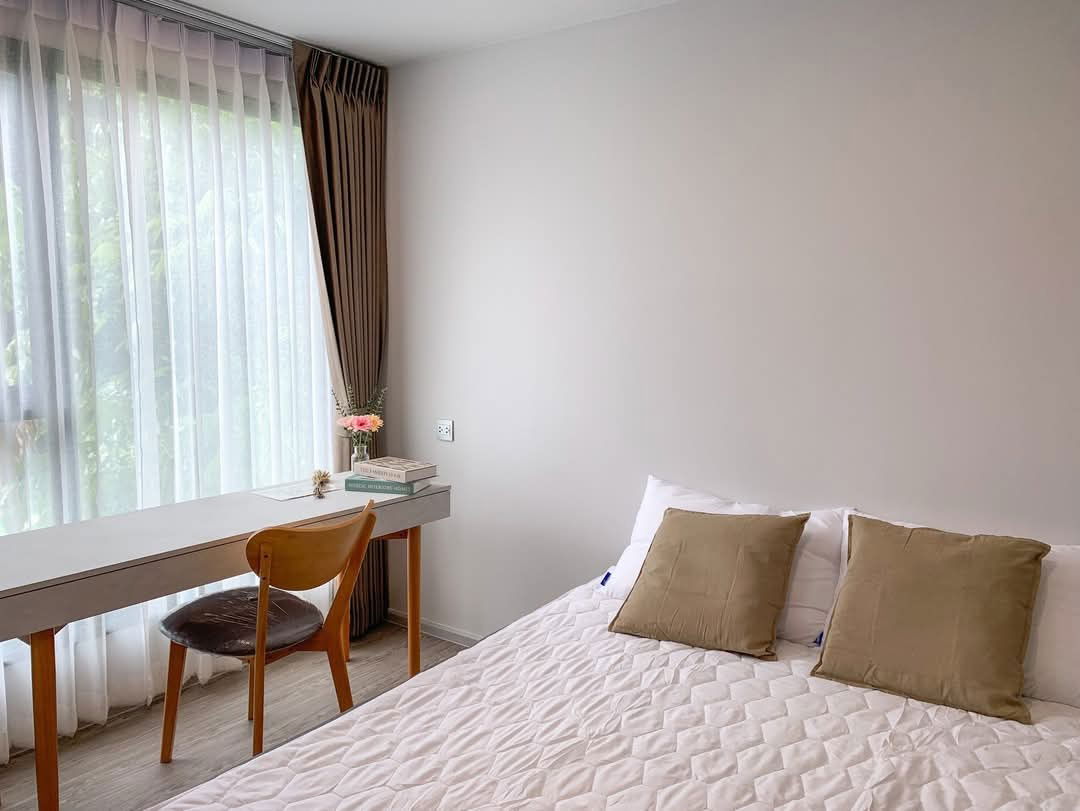 P576 Condo for rent Kave Seed Kaset,near Kasetsart University, near BTS, beautiful new room, fully furnished, ready to move in