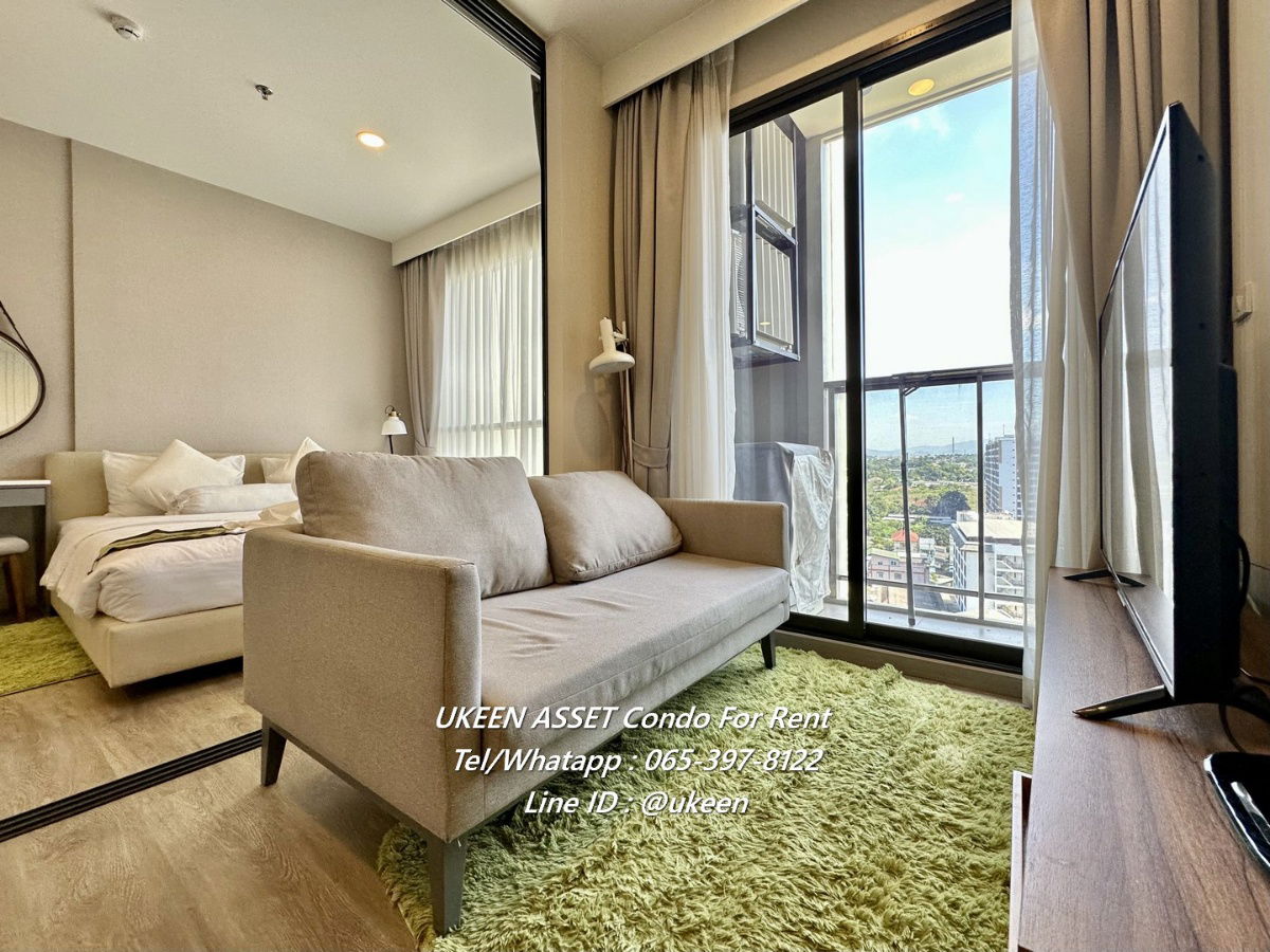 UK01-112 For rent KEEN CENTRE SRIRACHA in the heart of Sriracha, 1 Bed size 35 sq m, 16,000 baht, 11th floor,* free cleaning service 2 times a week*