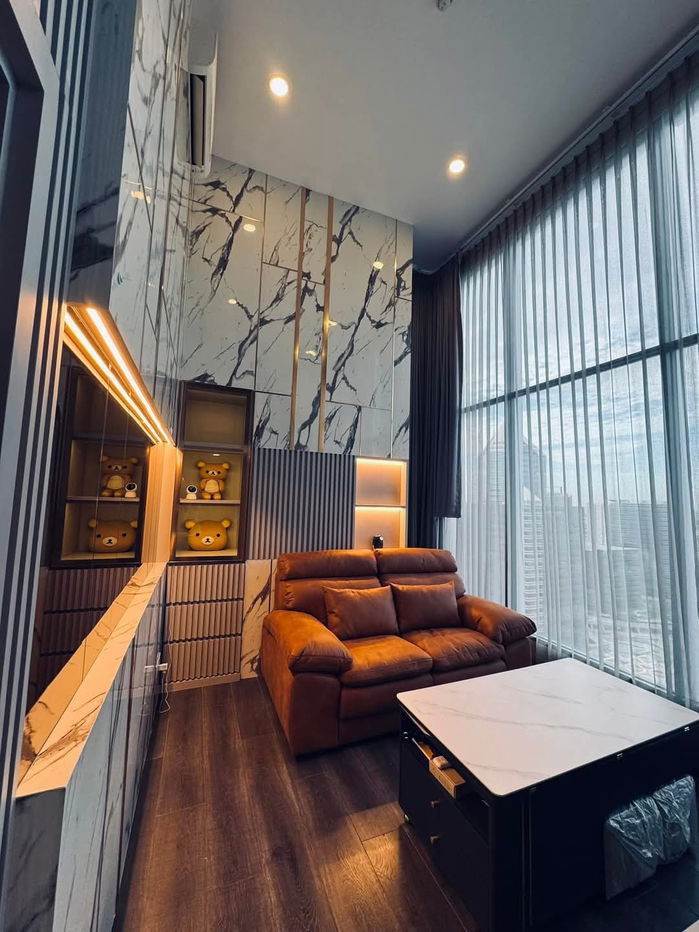 P571 Condo for rent Knightsbridge Space Ratchayothin, next to BTS, Duplex room, corner room, fully furnished, ready to move in