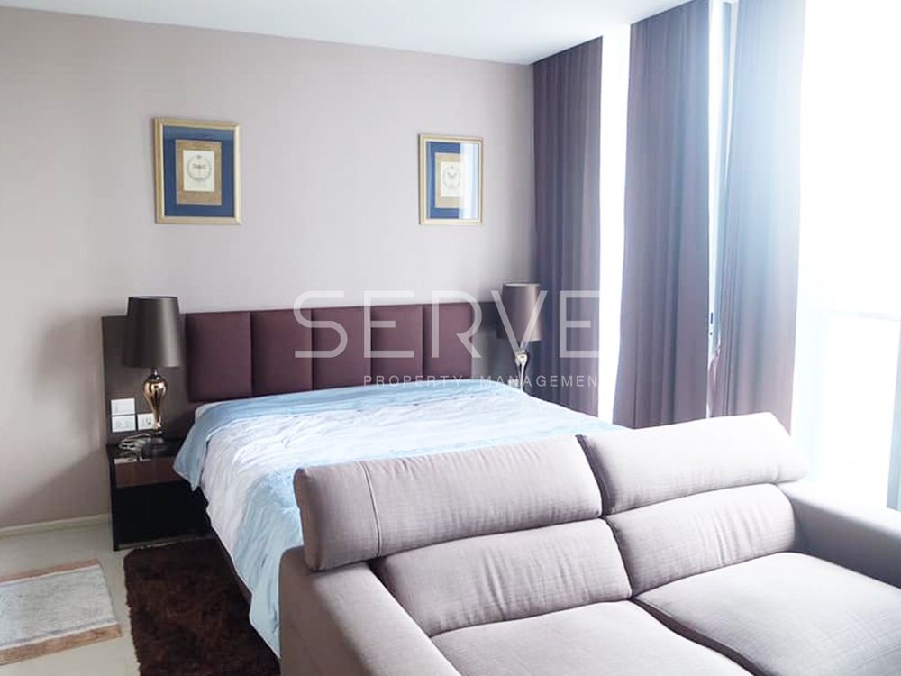Nice View Super High Fl.35+ Homey Style Studio with Partition Directly connecting to BTS Phloen Chit-Noble Ploenchit