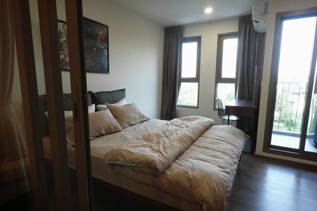 P594 Condo for rent Aspire Pinklao-Arunammarin, Built-in room, fully furnished, has washing machine, ready to move in