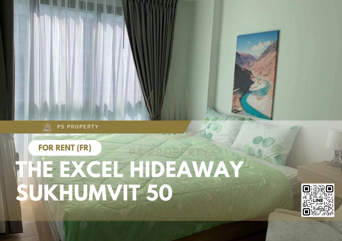 For rent 📍 The Excel Hideaway Sukhumvit 50 📍 Fully furnished and electrical appliances, near BTS On Nut.