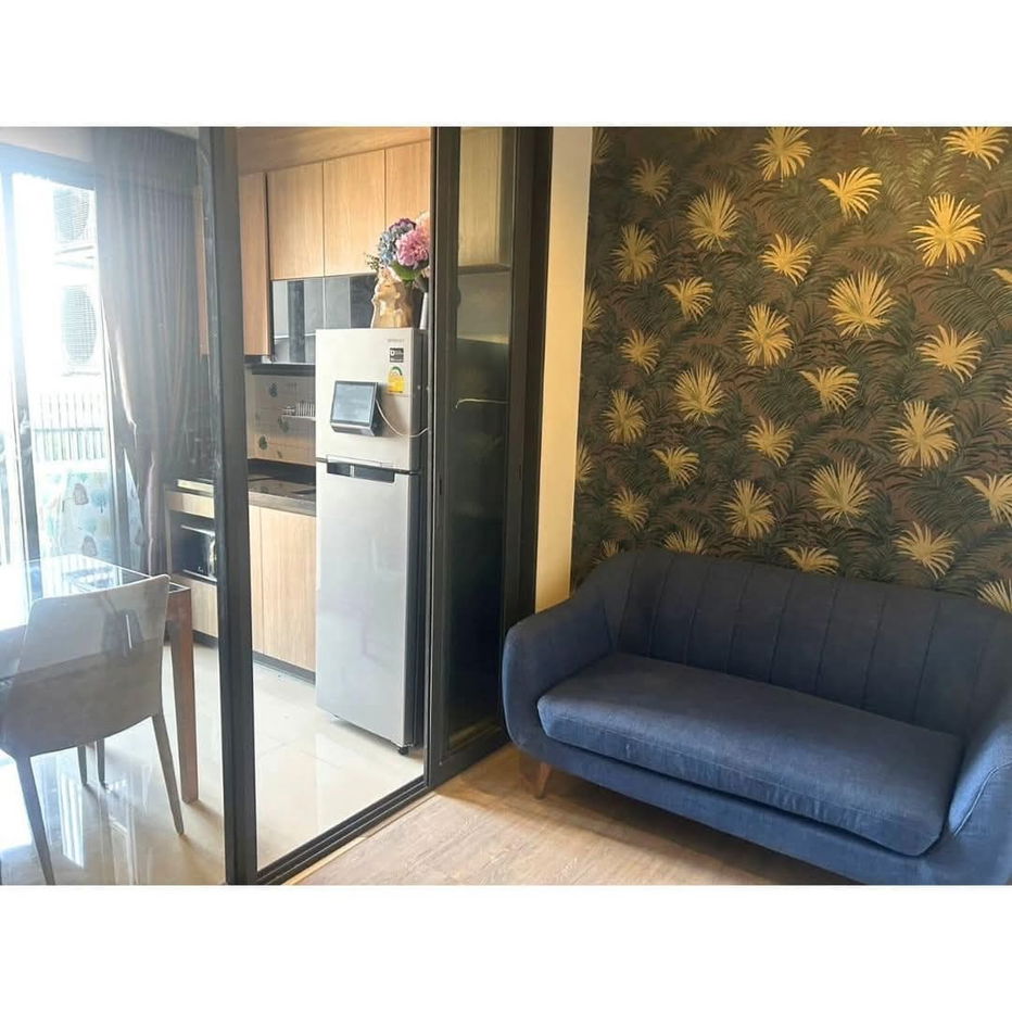 P625 Condo for rent The Line Wongsawang, next to MRT Wong Sawang, beautiful room, fully furnished, has washing machine, special price