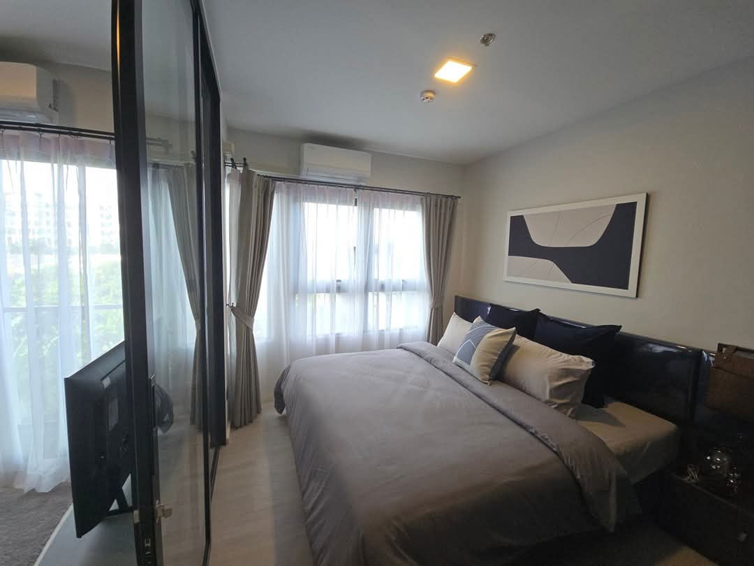 P626 Condo for rent The Key MRT Phetkasem48, next to MRT, beautiful room, fully furnished, has washing machine
