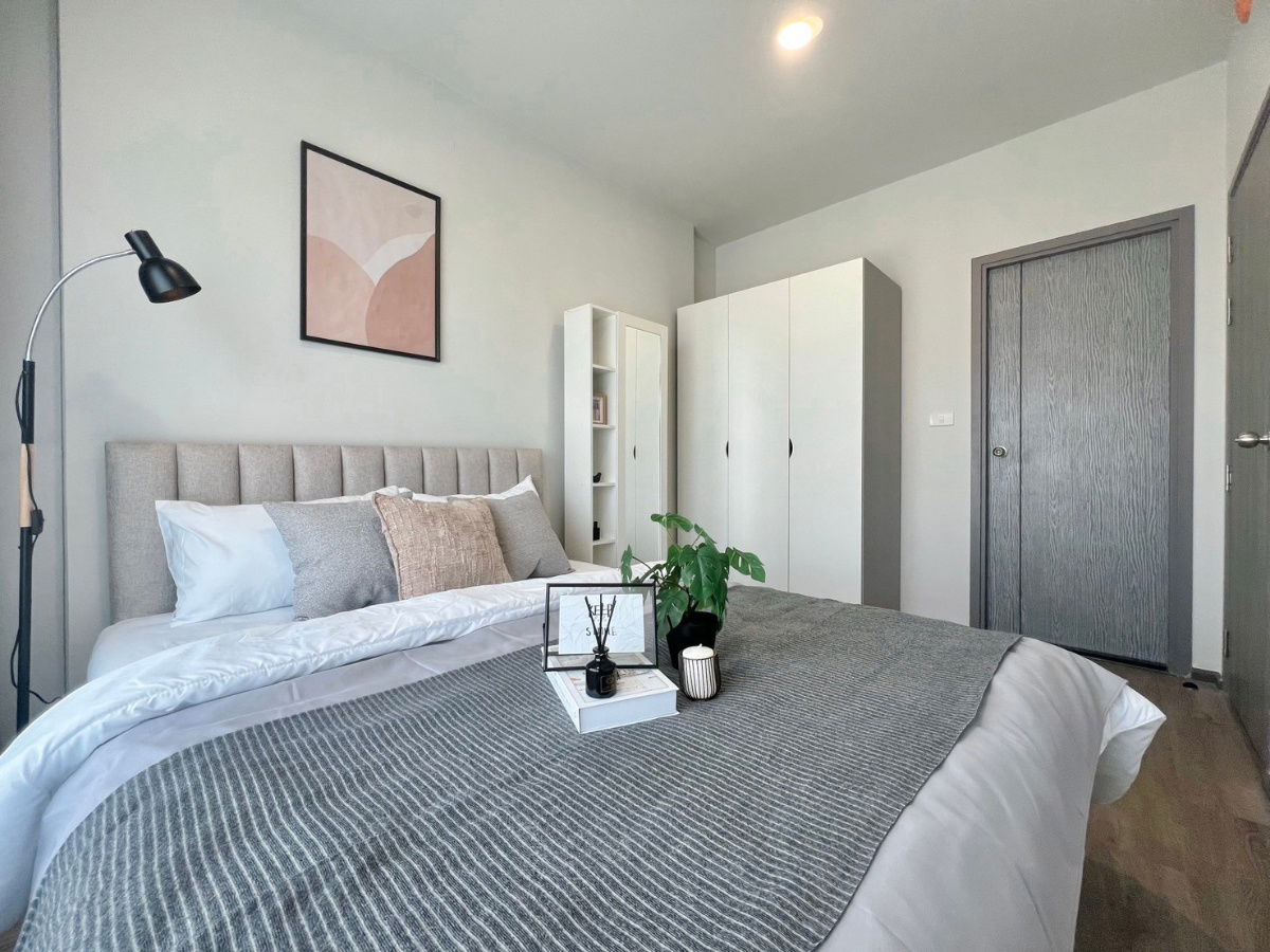 P639 Condo for rent Rich Point @ BTS Wutthakat, next to BTS, beautiful room, fully furnished, washing machine included, ready to move in