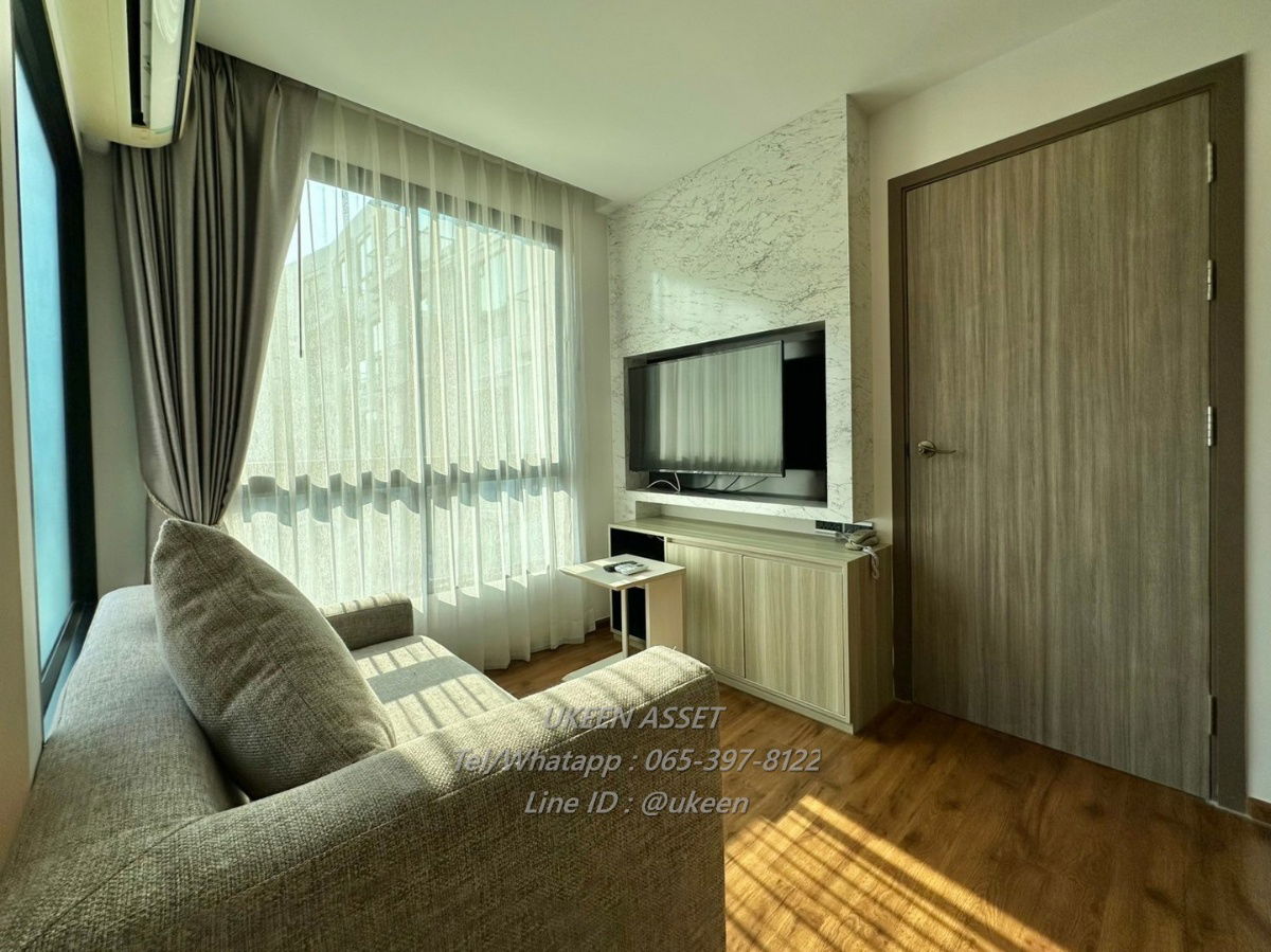 UK01-148 For rent Stasia Sriracha : 1 bedroom, size 35 sq m.  Price 7,500 baht/month. Flr.6
