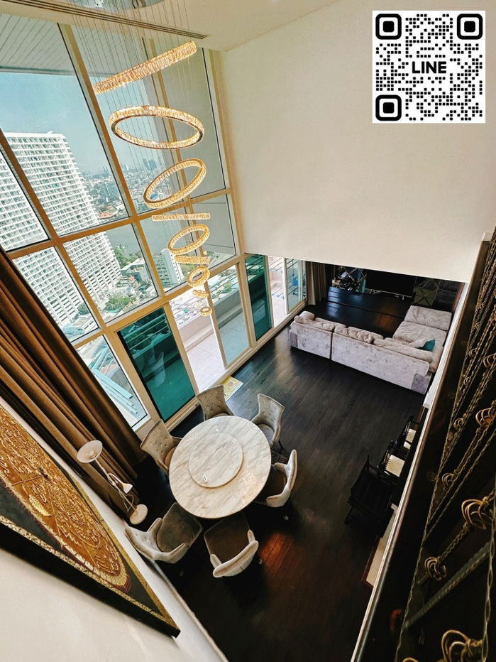 ✨Line ID @556ryccg 🌅Riverfront condo Triplex 265 sqm 3 Bedroom Watermark Chaophraya, Charoen Nakhon High floor view Asiatique & Chao Phraya River