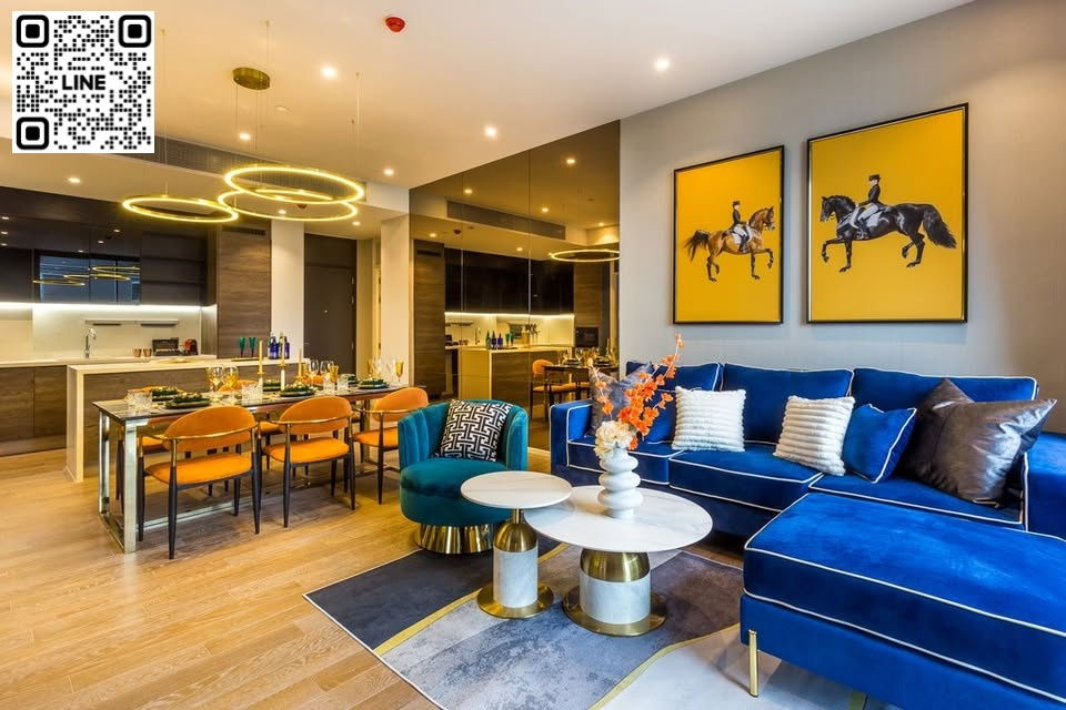 ✨Line ID @556ryccg 🚞Luxury condo near Lumpini park 96 sqm 2 Bedroom MUNIQ Langsuan Fully furnished 🐶Pet Friendly🐱