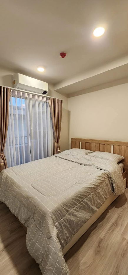 P653 Condo for rent Quintara Mhy'Gen Ratchada-Huaykwang, beautiful room, fully furnished, has washing machine, ready to move in