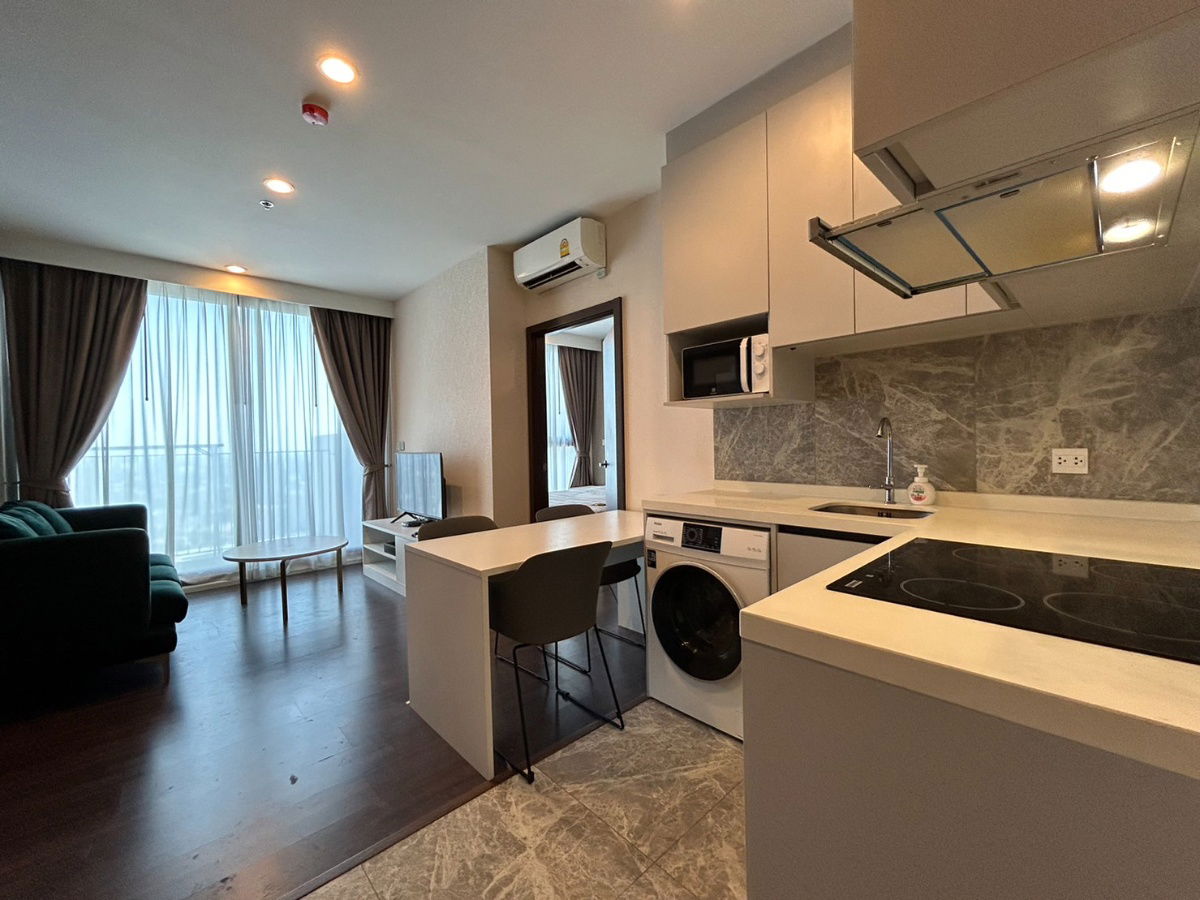 For rent Whizdom Inspire Sukhumvit, south side, open view, 49.15 sq.m., 2 bedroom @30,000 Baht