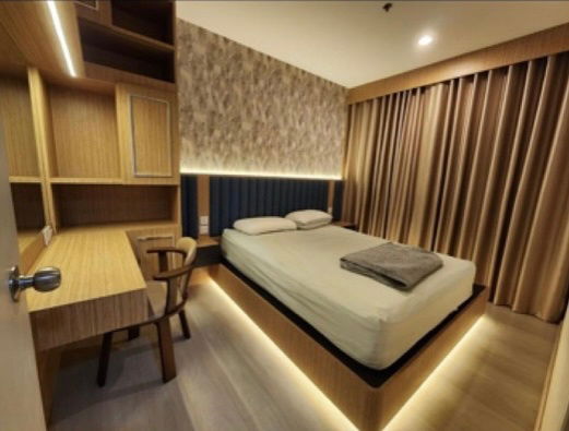 租金：Life Asoke，2房，漂亮，可入住，靠近MRT Phetchaburi。