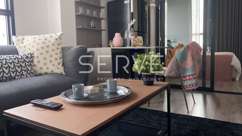 Homey Style 1 Bed Super High fl. 30+ Good Location Close to BTS ON Nut 650 m.  / Condo For Rent-KnightsBridge Prime Onnut