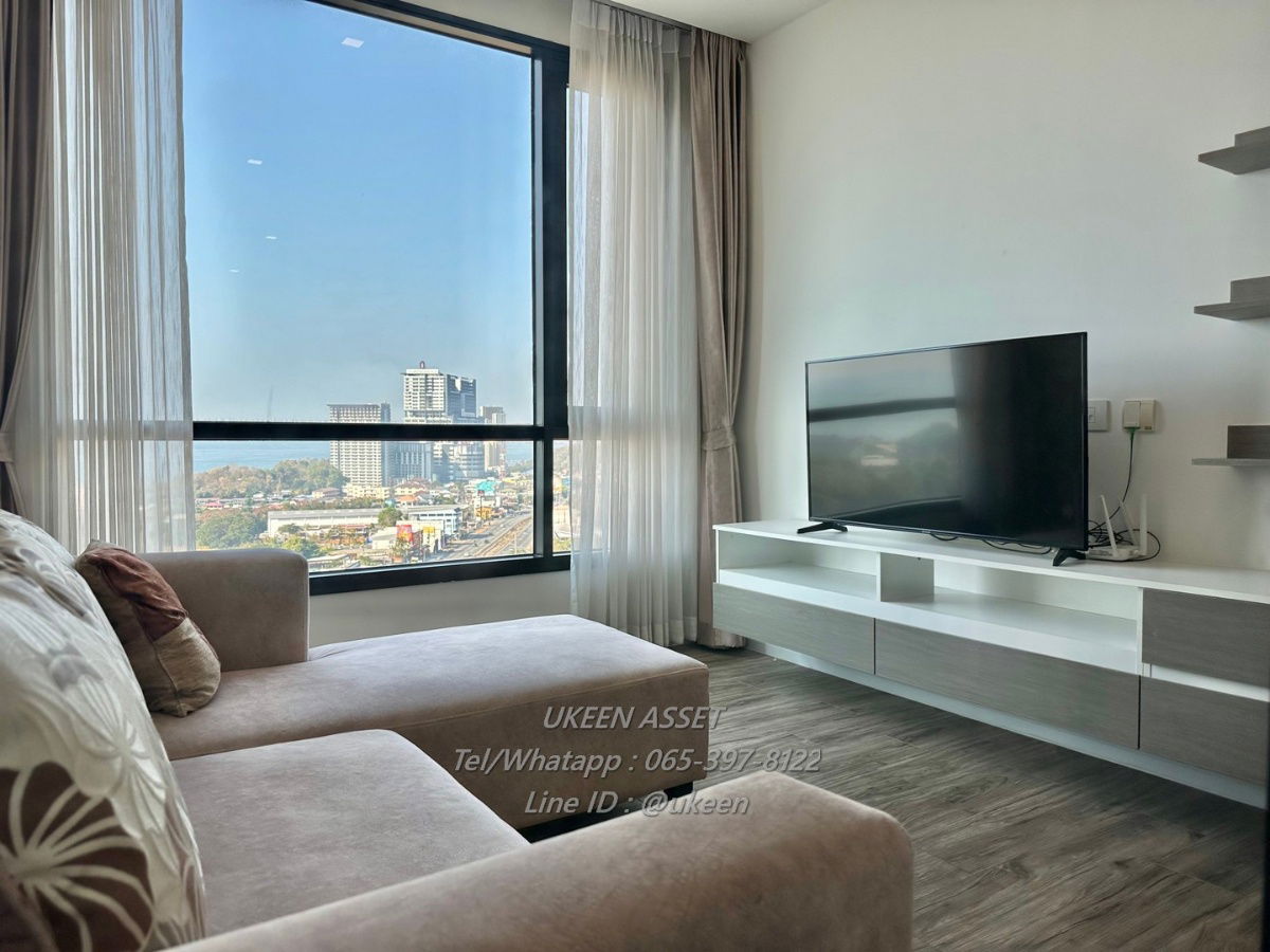 WiFi Free !!! Condo for rent: KnightsBridge the Ocean Sriracha : Type : 2 bedroom 2 Bathroom  Special price 18,000 baht!!! Size: 57 sq m.