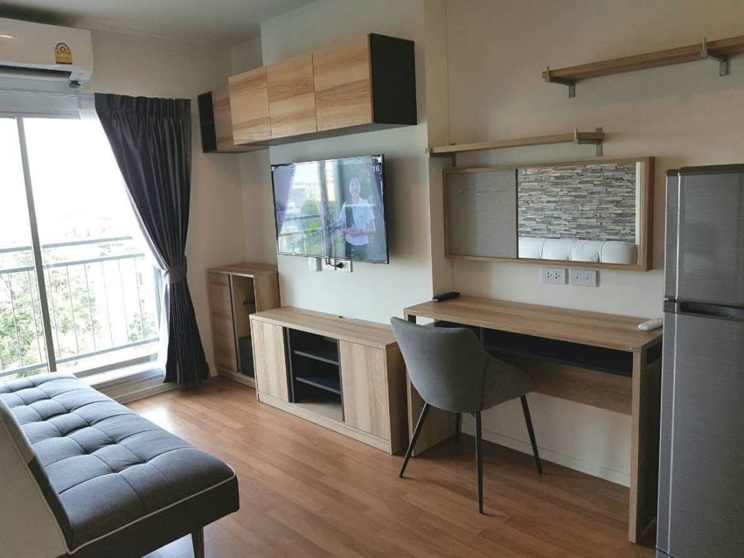 P672 Condo for rent The Selected Kaset-Ngamwongwan, opposite Kasetsart University, beautiful room, fully furnished, has washing machine