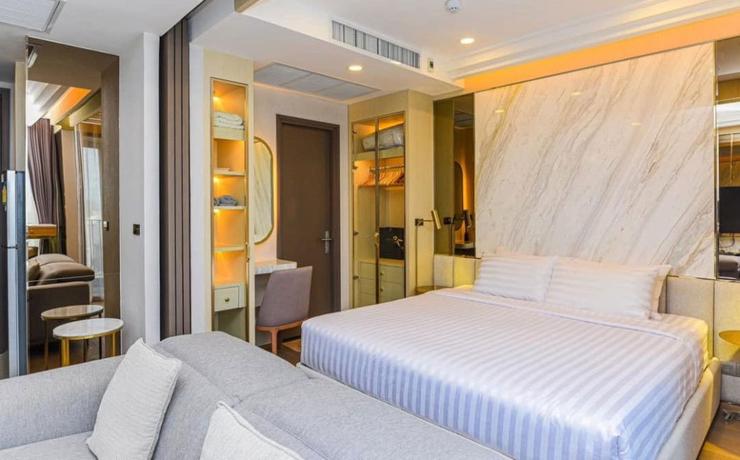 📲Line ID @556ryccg 🚄1 Bedroom 32 sqm Floor 44 Ashton Chula-Silom Fully furnished near MRT Samyan & Chulalongkorn University