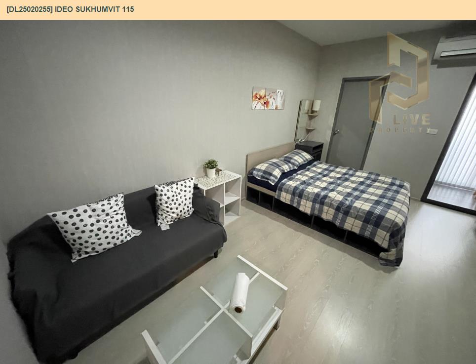 DL25020255 Condo for rent, IDEO Sukhumvit 115  near BTS Pu Chao, ready to move in, call urgently 0656133286 LineID @897iyzll
