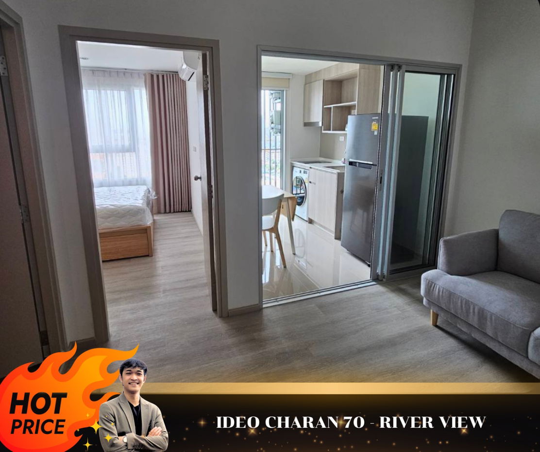 For Rent  🔥IDEO CHARAN 70 - Riverview 🔥High floor , Nice view //Ask more info LineID:@thirdproperty