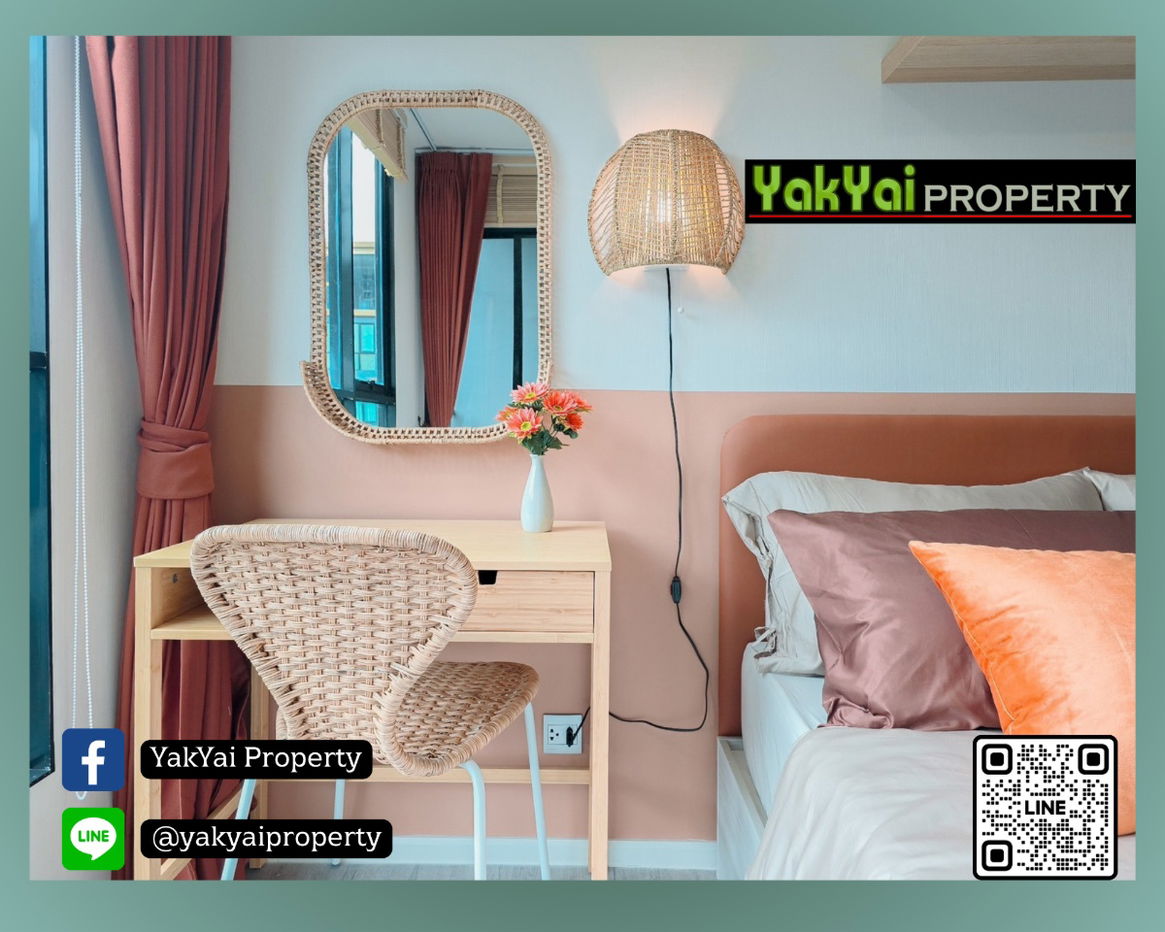 ✨🦄 Giant for rent, Condo Atmoz Troppicana Bangna🦄✨Very beautiful common area, near the main road Bangna-Trad 9500