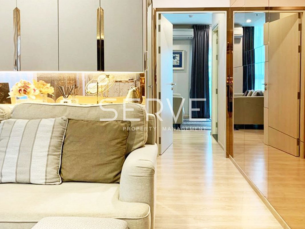 Nice Decorate & Good Location 2 Beds  Next to MRT Thailand Cultural Centre 80 m.  @ Noble Revolve Ratchada