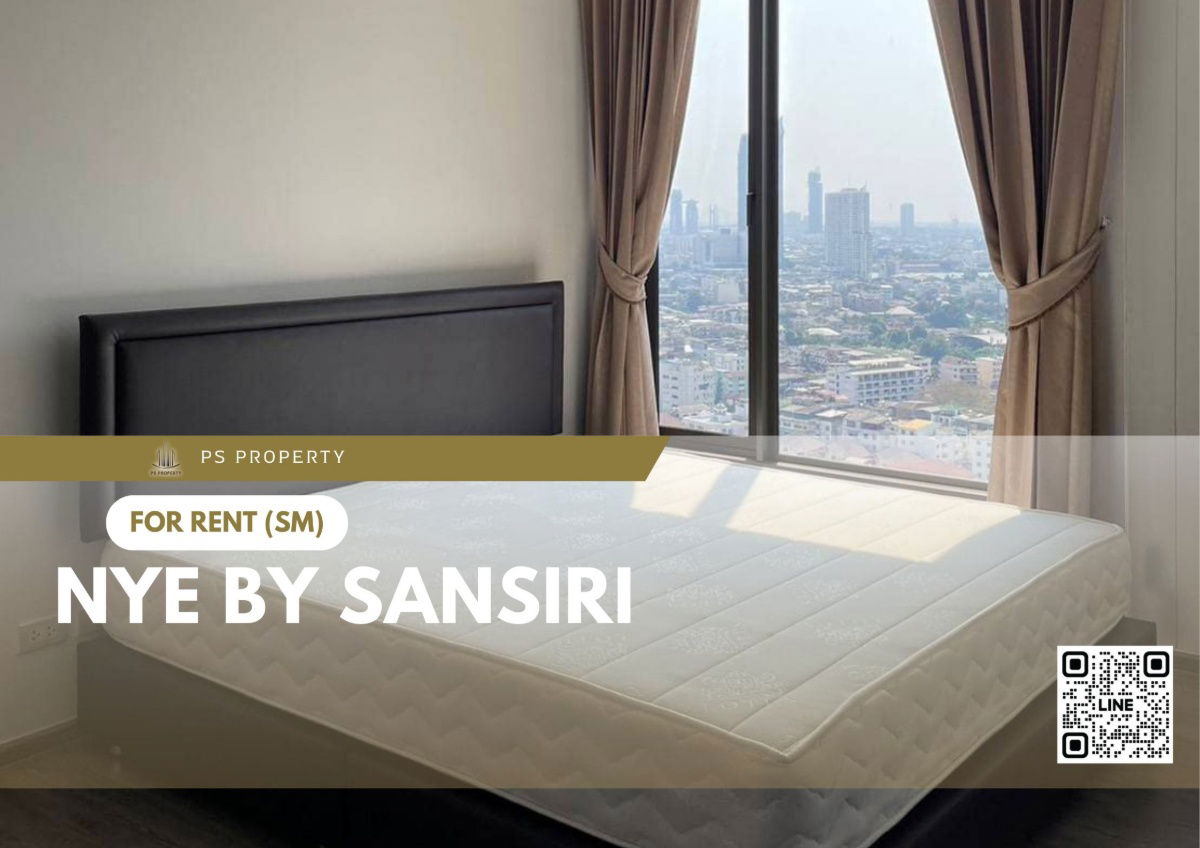 For rent 🔥 Nye by Sansiri 🔥 complete furniture and electrical appliances, near BTS Wongwian Yai.