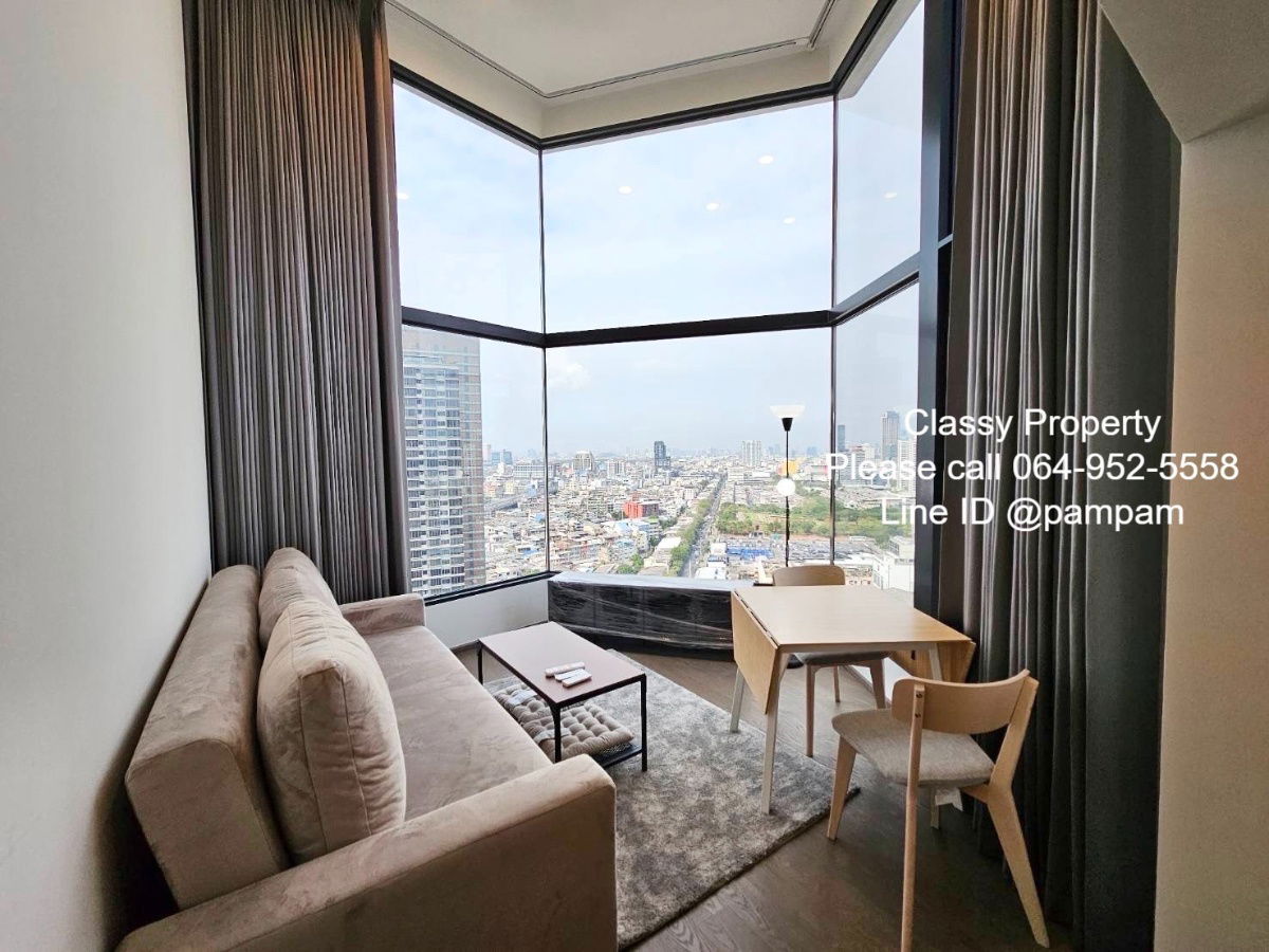 ***Condo for rent : Park Origin Chula-Samyan Duplex 2 Bedrooms Nice decorated Brand new room  near MRT Samyan**