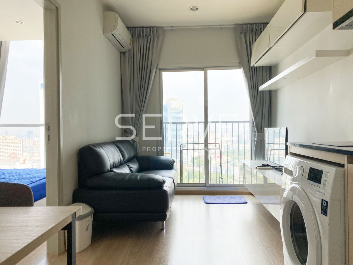 1 Bed Nice View & Nice Location High Floor Good Location MRT Thailand Cultural Centre 80 m. @ Noble Revolve Ratchada 1
