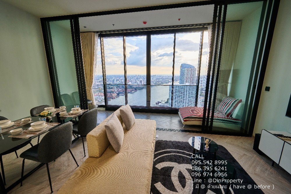 Rent, Chapter Charoennakhon–Riverside, 2 Bed, 78 sq.m, BTS Saphan Taksin, Krung Thonburi