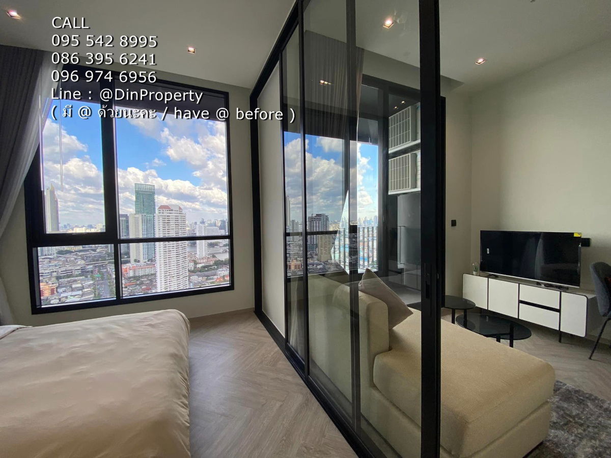 ငှားရန်ရှိသော အခန်း เจริญနခွန်-မြစ်ကမ်း၊ အိပ်ခန်း 1ခန်း၊ BTS SaphanTaksin၊ BTS Krung Thonburi၊ CharoenNakorn