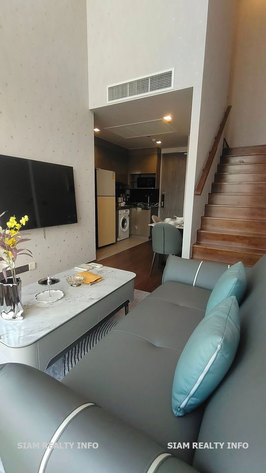 for Rent Ideo Q Victory 🌸Condo Duplex 2 Bedroom 2 Bathroom near BTS Victory monument 1 minutes