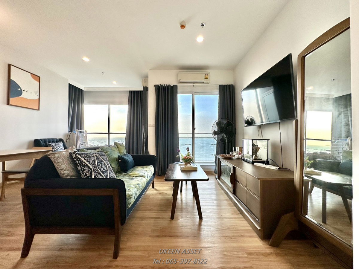 For rent: The ZEA Sriracha, 1 bedroom, 60 sq m., panoramic sea view, price only 20,000 baht.