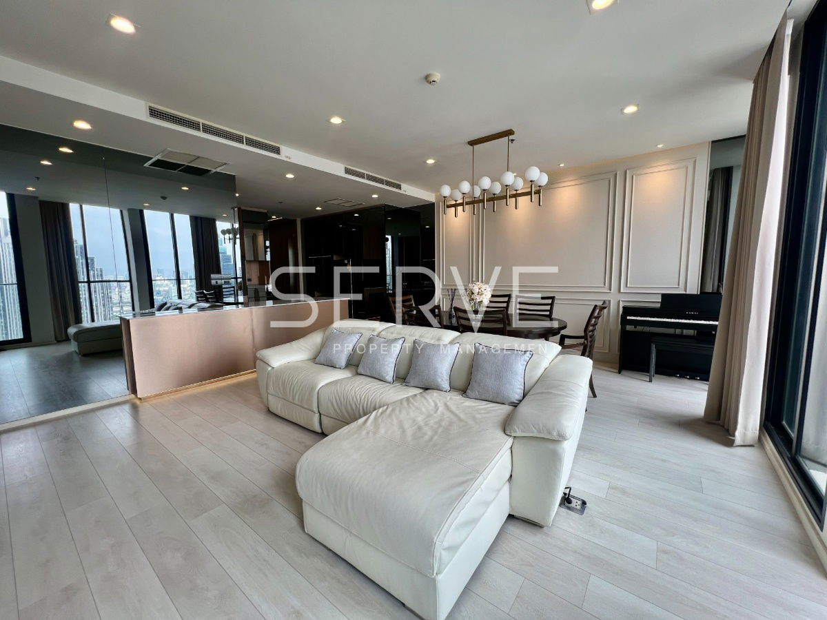 🔥130K🔥 - Nice Decorate Combined 2 Beds with Bathtub High Fl. 25+ Perfect Location BTS Phloen Chit at Noble Ploenchit Condo / For Rent