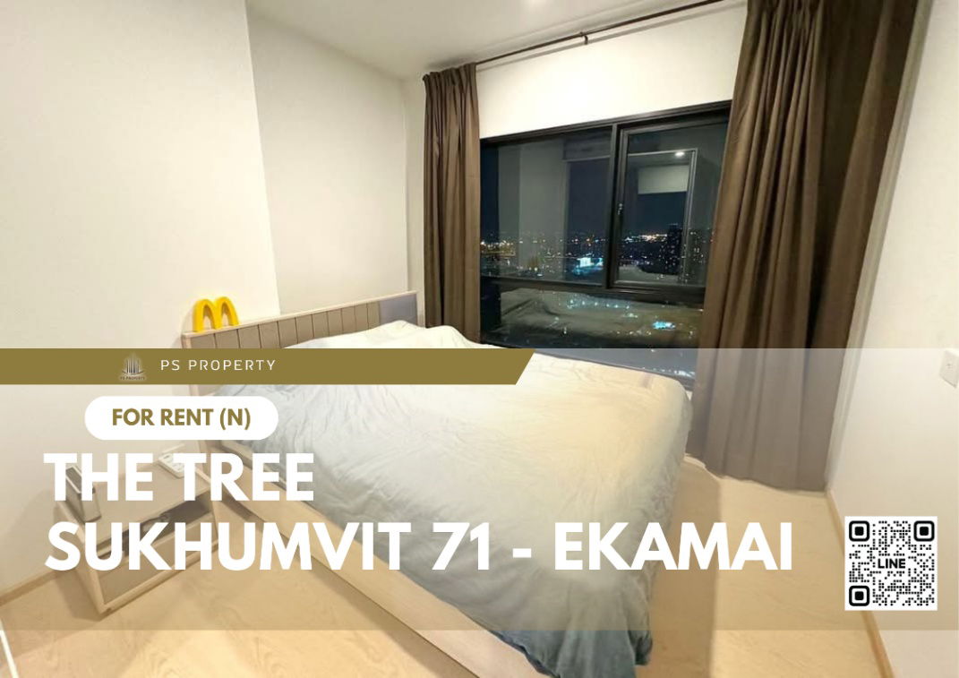 For rent 📍 The Tree Sukhumvit 71 - Ekamai 📍 near Airport Link Ramkhamhaeng, complete with furniture and electrical appliances